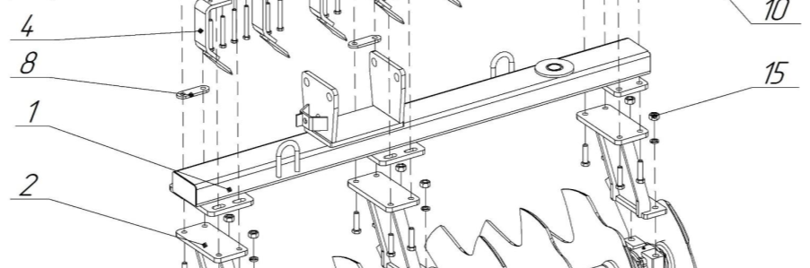 Балка батареи БДТ-5ПР.03.01.000А Балка батареи БДТ-5ПР.03.01.000А