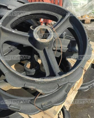 Диск катка ККЗ-01.000.201Ш (d=520х56 мм, шестигр.) кольчато-зубчатый